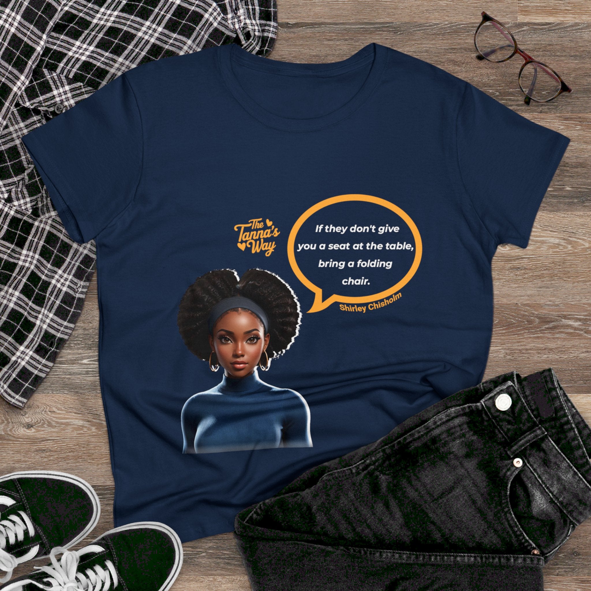 Shirley Chisholm 2 | Women's Midweight Cotton Tee